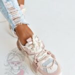 -WYPRZEDANE-Buty sportowe Madam FeelGood puder
