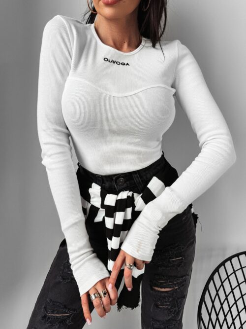 Bluzka BASIC Romantic Ola Voga ecru