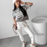 Sweter oversize Rega Ola Voga szary