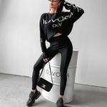 Sweter oversize Joanna Ola Voga czarny