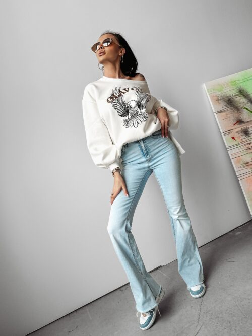 Bluza oversize Freedom Ola Voga ecru