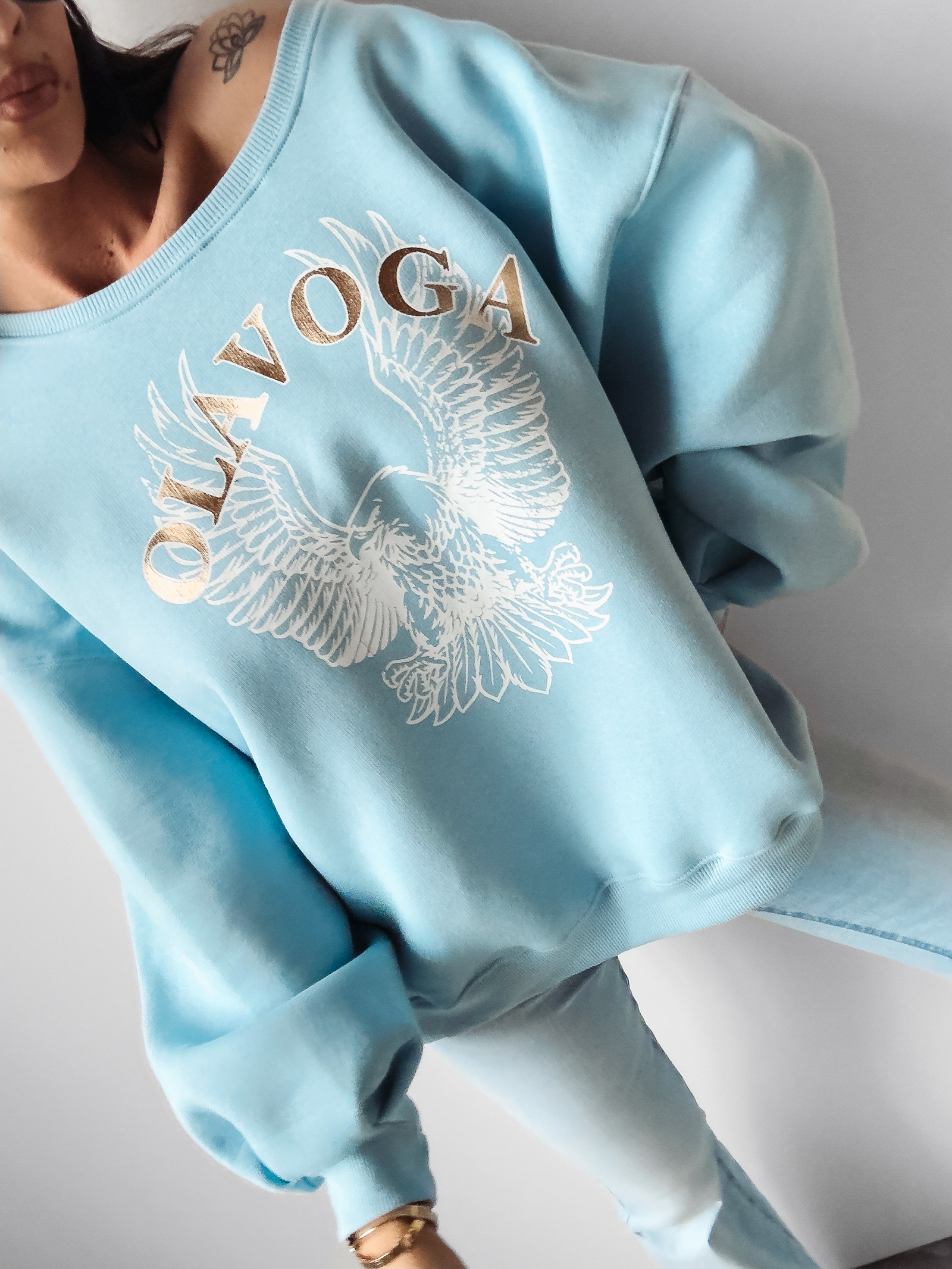 Bluza oversize Freedom Ola Voga błękitna