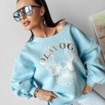 Bluza oversize Freedom Ola Voga błękitna