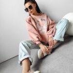 Bluza oversize Freedom Ola Voga pudrowy róż