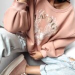 Bluza oversize Freedom Ola Voga pudrowy róż