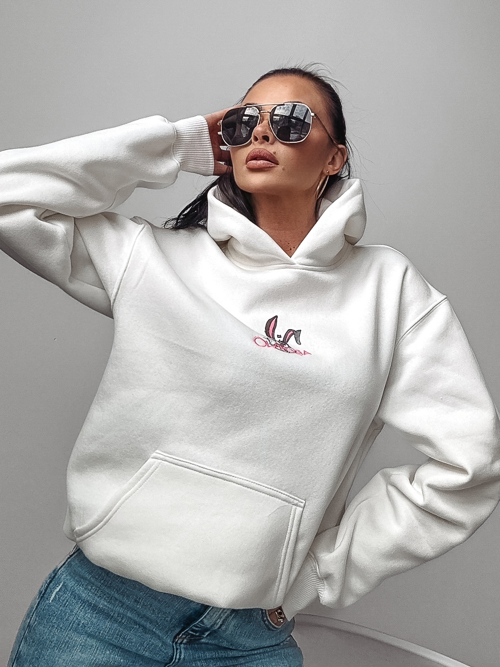 Bluza kangurka Blame Ola Voga ecru