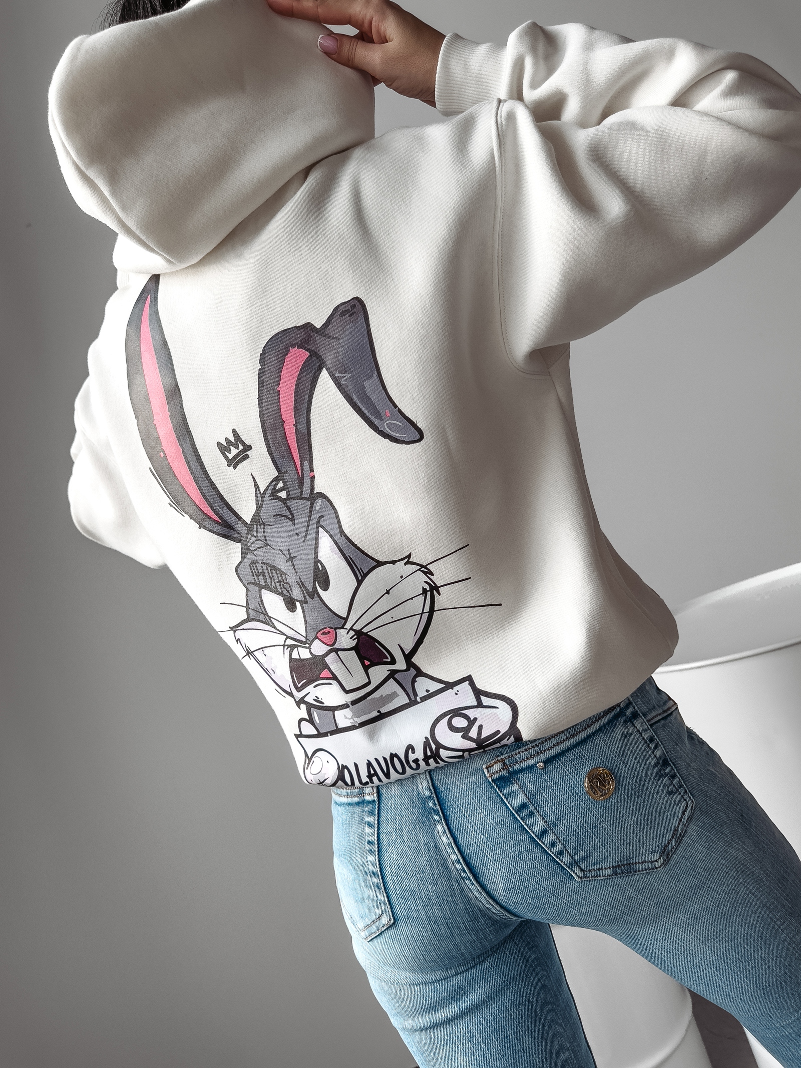 Bluza kangurka Blame Ola Voga ecru