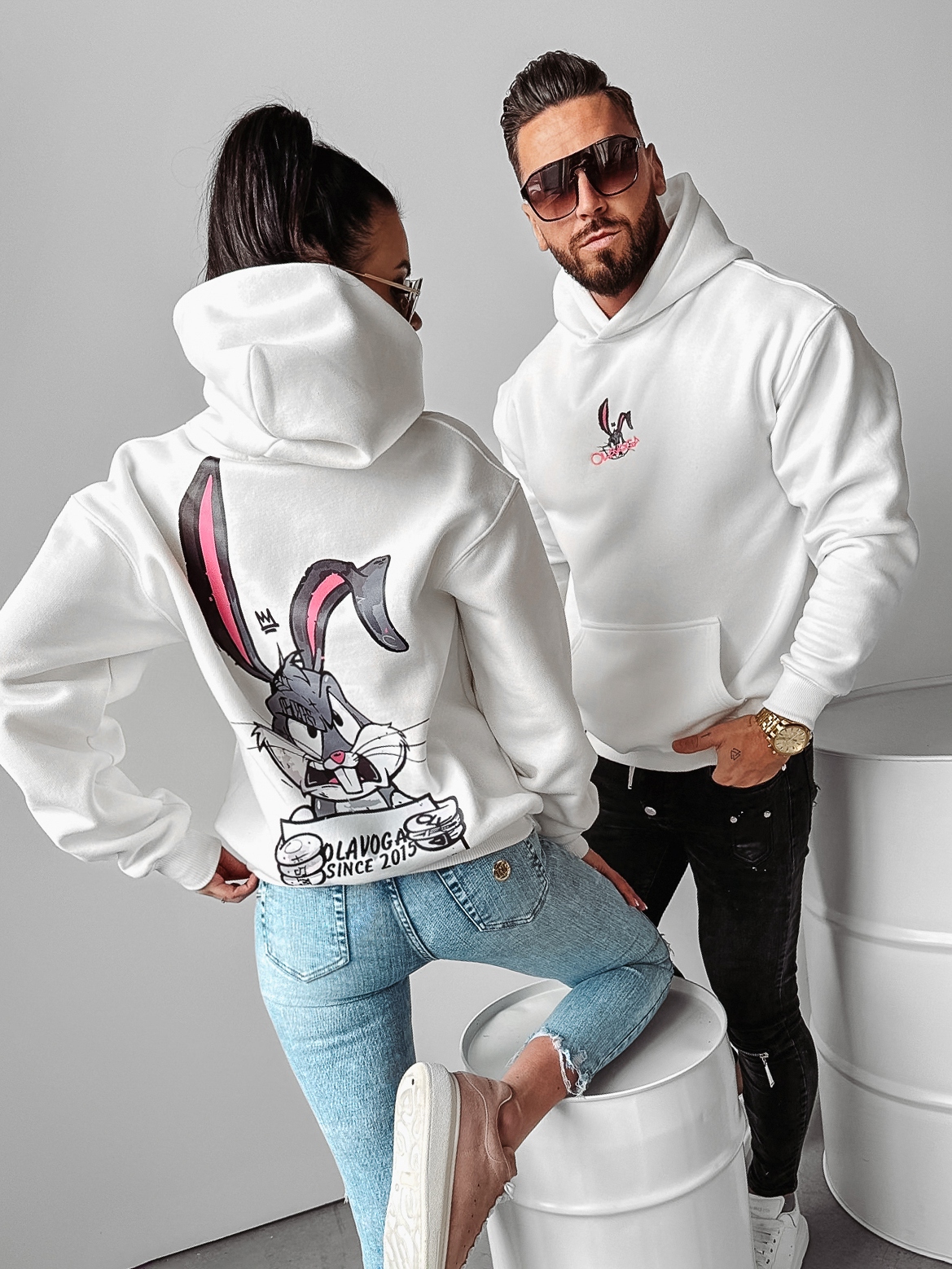 Bluza kangurka Blame Ola Voga ecru