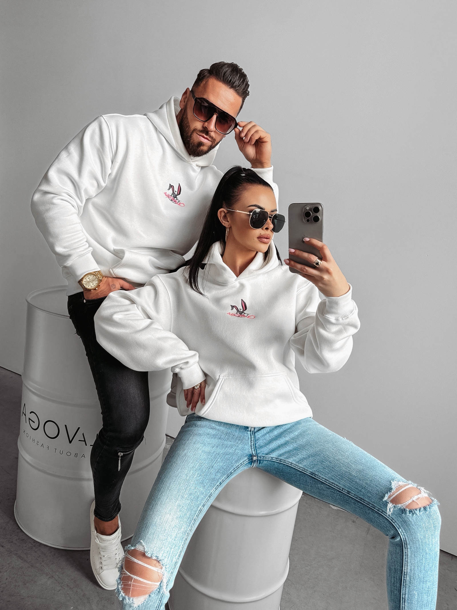 Bluza kangurka Blame Ola Voga ecru