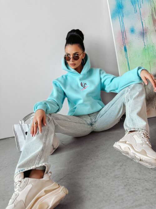 Bluza kangurka Blame Ola Voga błękitna