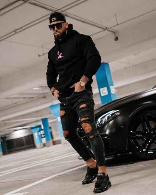 Bluza męska kangurka Blame Men Ola Voga czarna