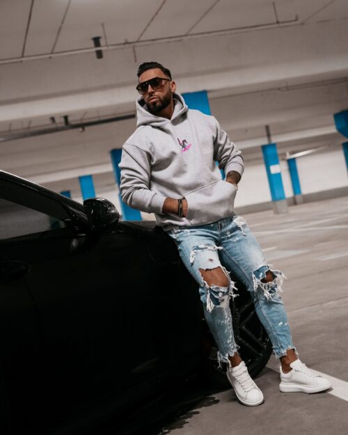 Bluza męska kangurka Blame Men Ola Voga szara