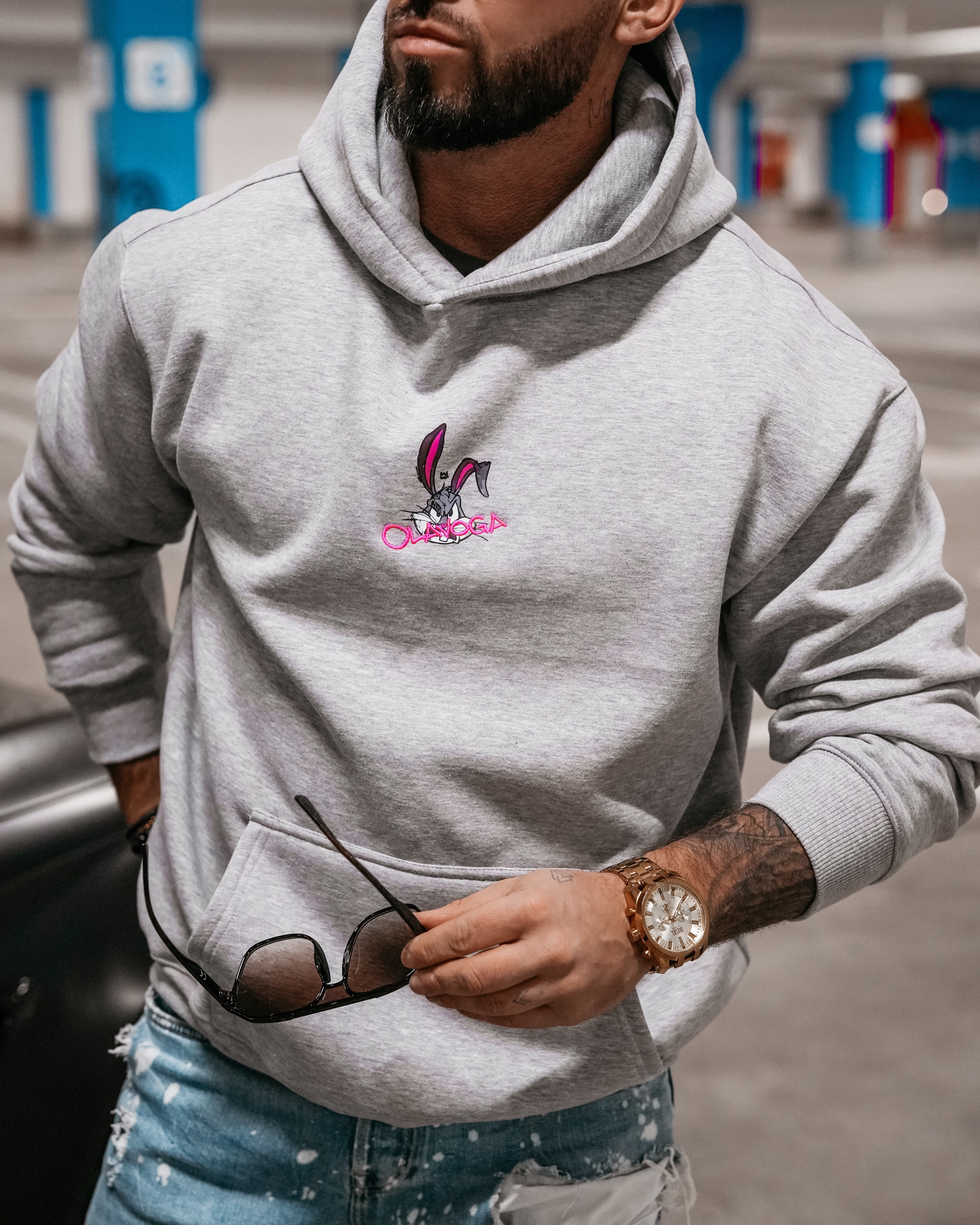 Bluza męska kangurka Blame Men Ola Voga szara Bluza męska kangurka Blame Men Ola Voga szara