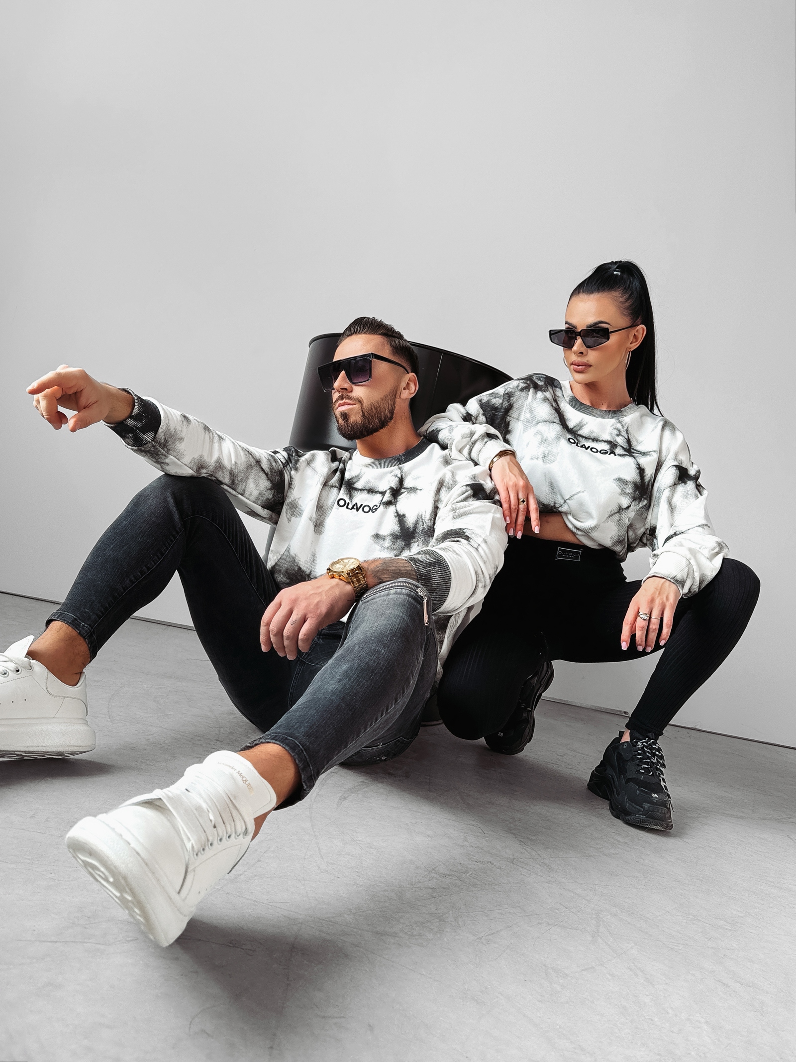 Bluza oversize UNISEX Colm Ola Voga czarna