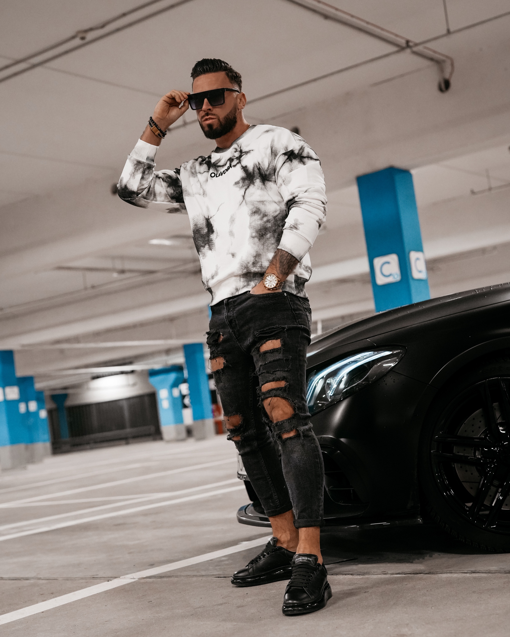 Bluza oversize UNISEX Colm Ola Voga czarna