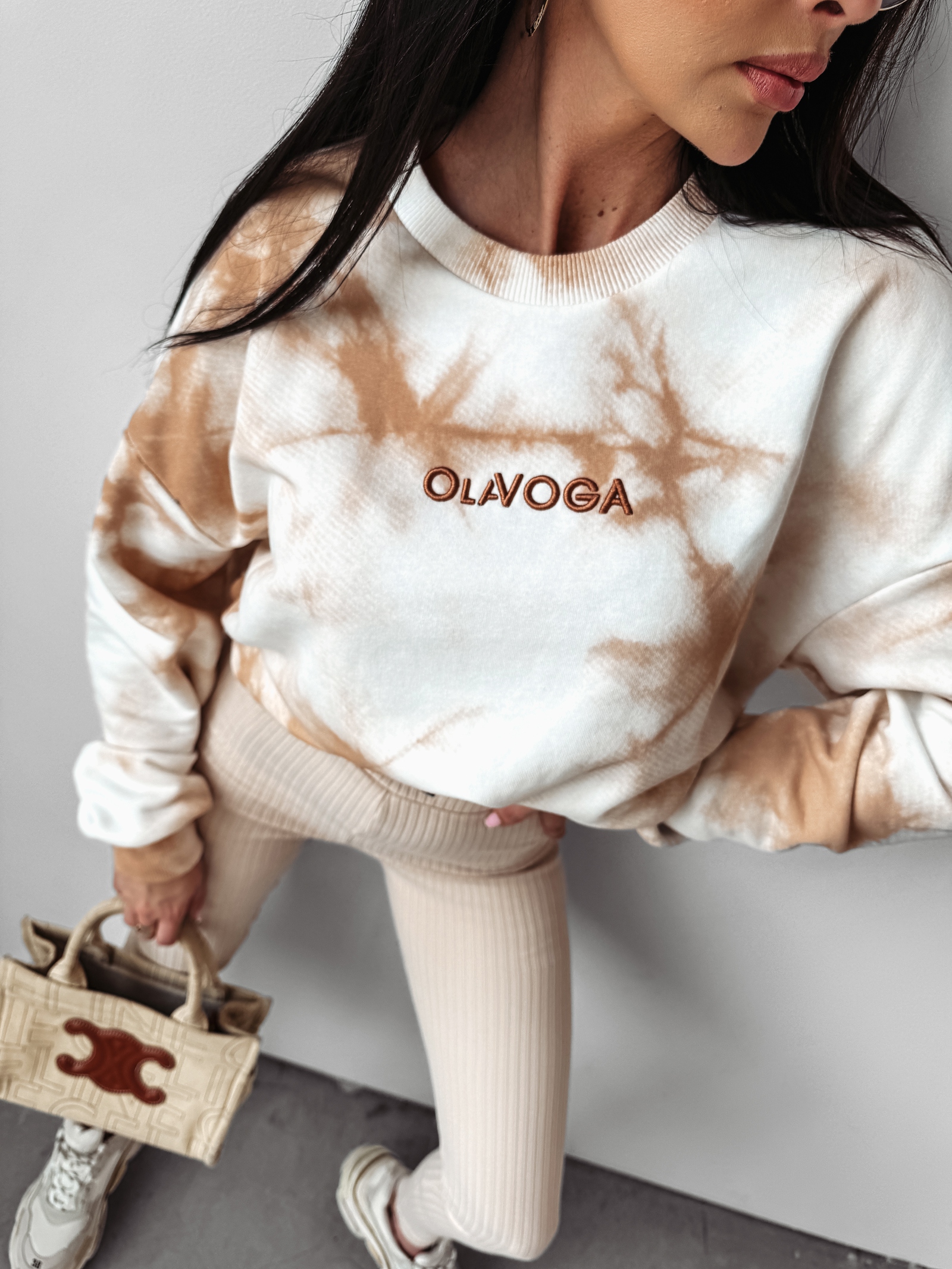 Bluza oversize UNISEX COLM OLAVOGA beżowa