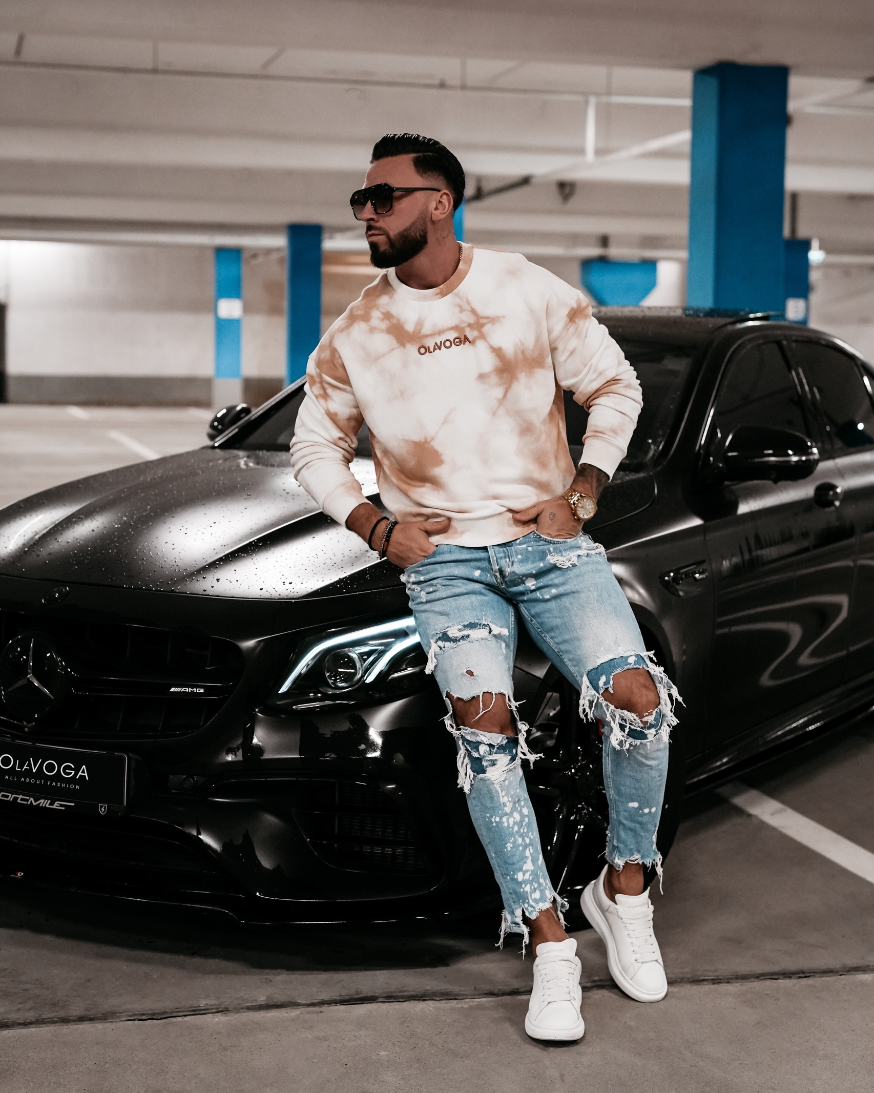 Bluza oversize UNISEX COLM OLAVOGA beżowa