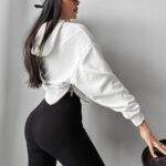 Bluza z kapturem Alivia Ola Voga ecru