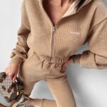 Komplet damski dresowy Prime Ola Voga beżowy