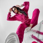 Komplet damski dresowy Prime Ola Voga amarantowy