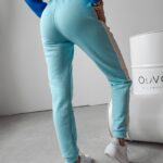 Spodnie dresowe joggery Betix Ola Voga błękitne