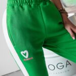 Spodnie dresowe joggery Betix Ola Voga zielone