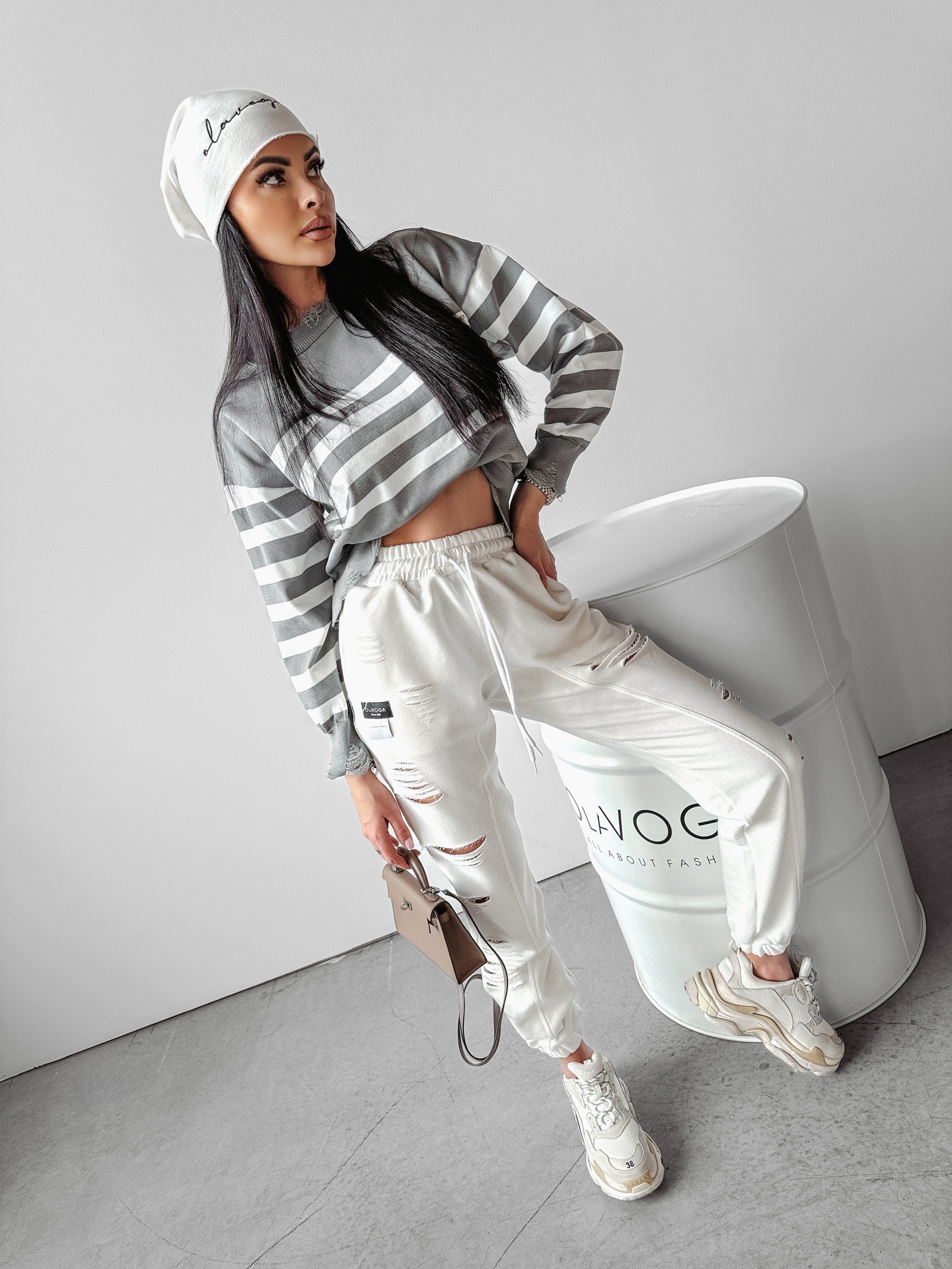 Spodnie sportowe buggy Nasty Ola Voga ecru