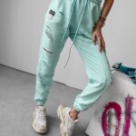 Spodnie sportowe buggy Nasty Ola Voga miętowe