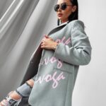 Marynarka logowana oversize Orega Ola Voga szara