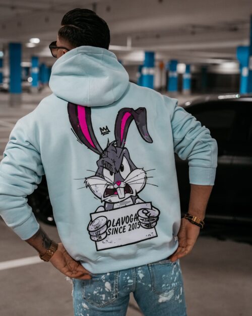 Bluza męska kangurka Blame Men Ola Voga błękitna