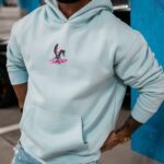 Bluza męska kangurka Blame Men Ola Voga błękitna