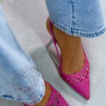 Czółenka plecione Madam Solin różowe