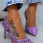 Czółenka plecione Madam Solin fioletowe