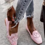 Mokasyny pastelowe Madam Botte pudrowe