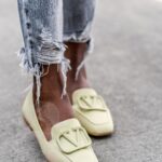 Mokasyny pastelowe Madam Botte pistacjowe