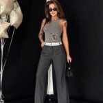 Top bokserka Ida dekatyzowana j.szary