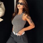 Top bokserka Ida dekatyzowana j.szary