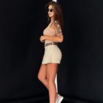 Top bokserka Ida dekatyzowana beżowa