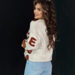 Sweter 3D z misiami Ted’s ecru