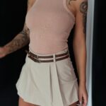 Spódniczki-spodenki Kills beżowe