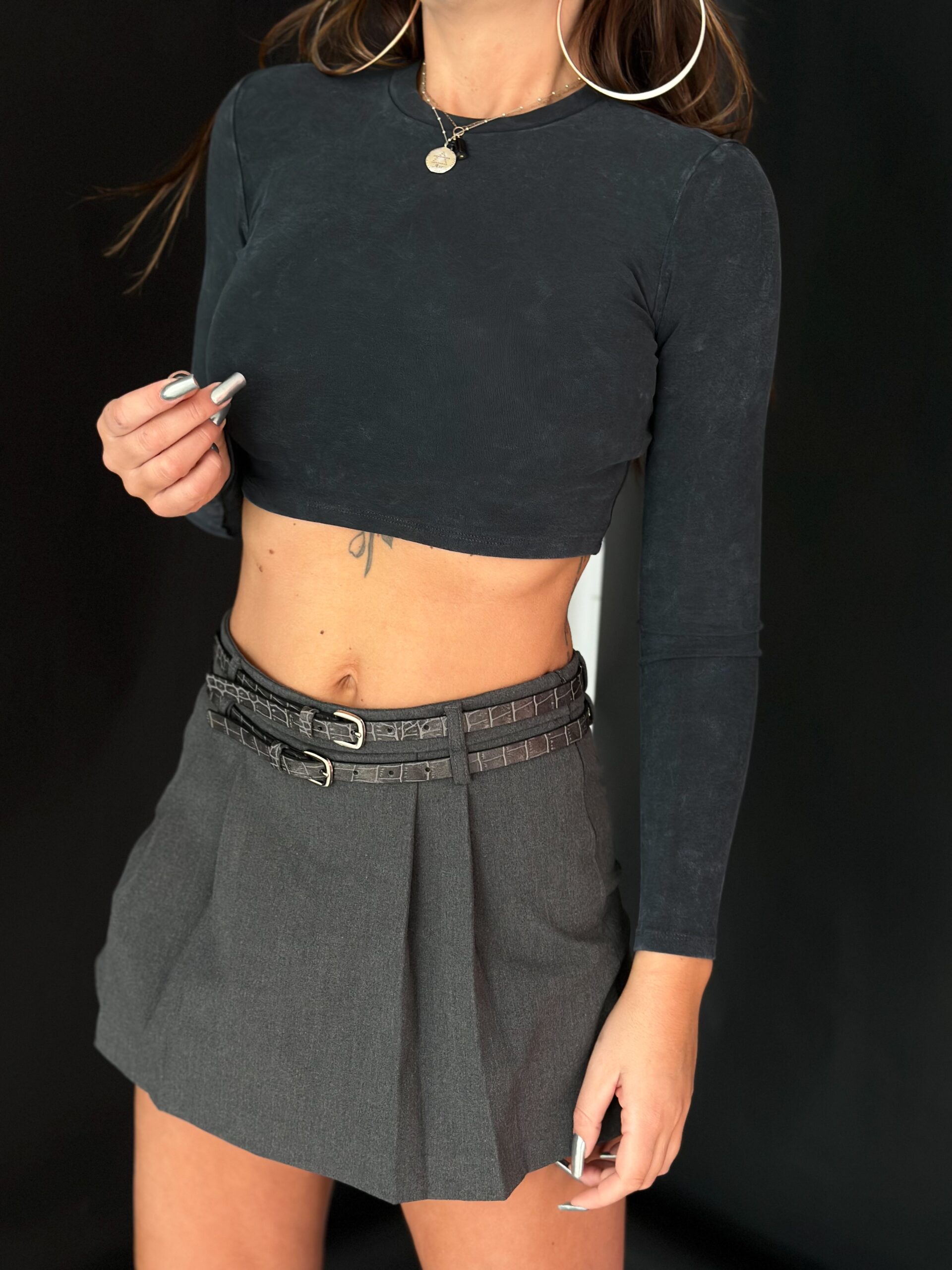 Spódniczki-spodenki Kills szare