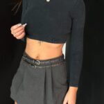 Top na długi rękaw dekatyzowany Ohio grafitowy