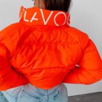 Kurtka przejściowa ALAYA OLAVOGA neon mandarynka