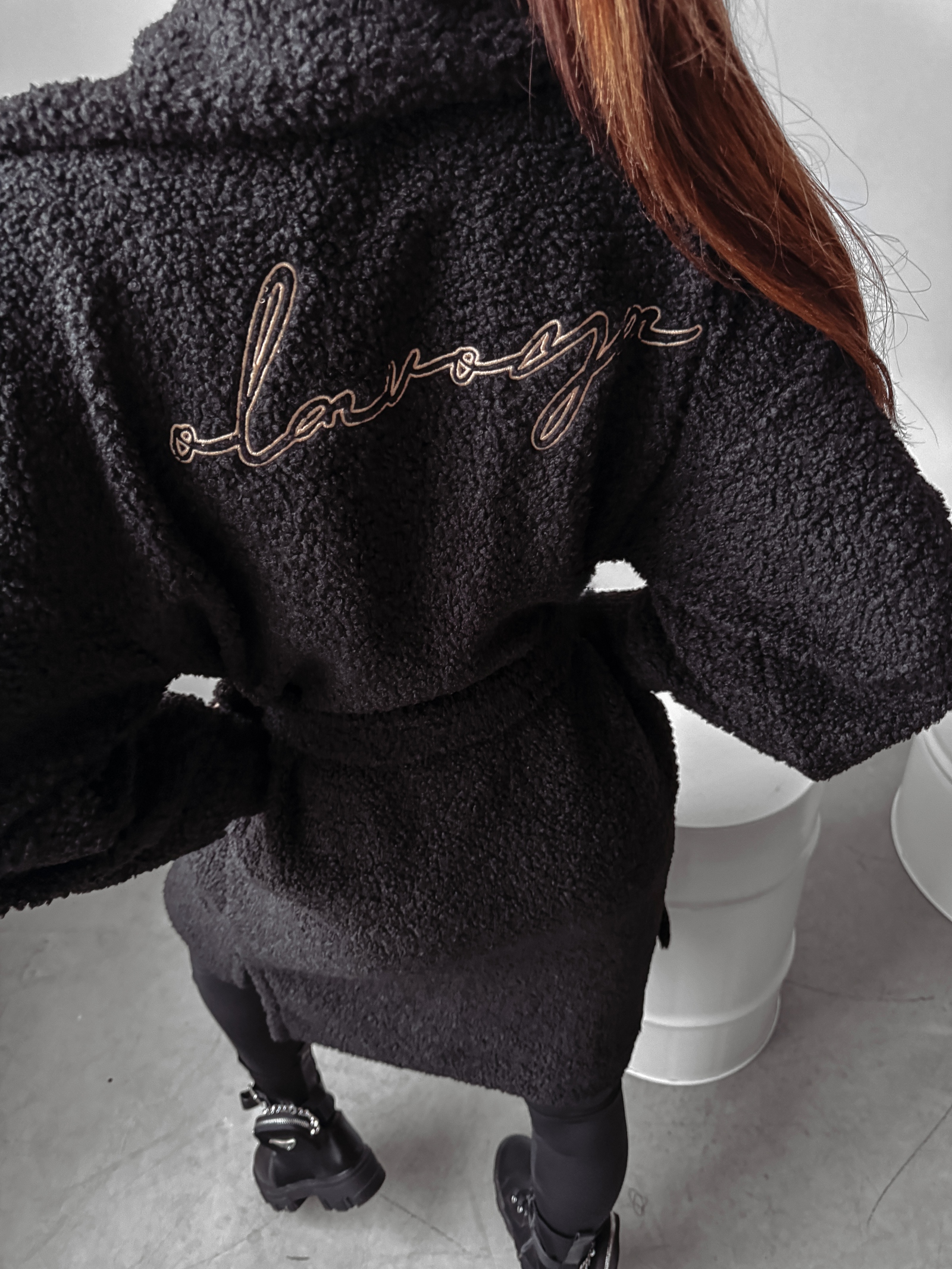 Płaszcz pluszowy Coel Ola Voga czarny Płaszcz pluszowy Coel Ola Voga czarny