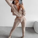 Komplet dzianinowy dresowy Ivy Ola Voga beżowy