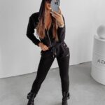 Komplet dzianinowy dresowy Ivy Ola Voga czarny