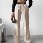 Spodnie eleganckie Vanilla Ola Voga beżowe