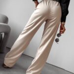 Spodnie eleganckie Vanilla Ola Voga beżowe