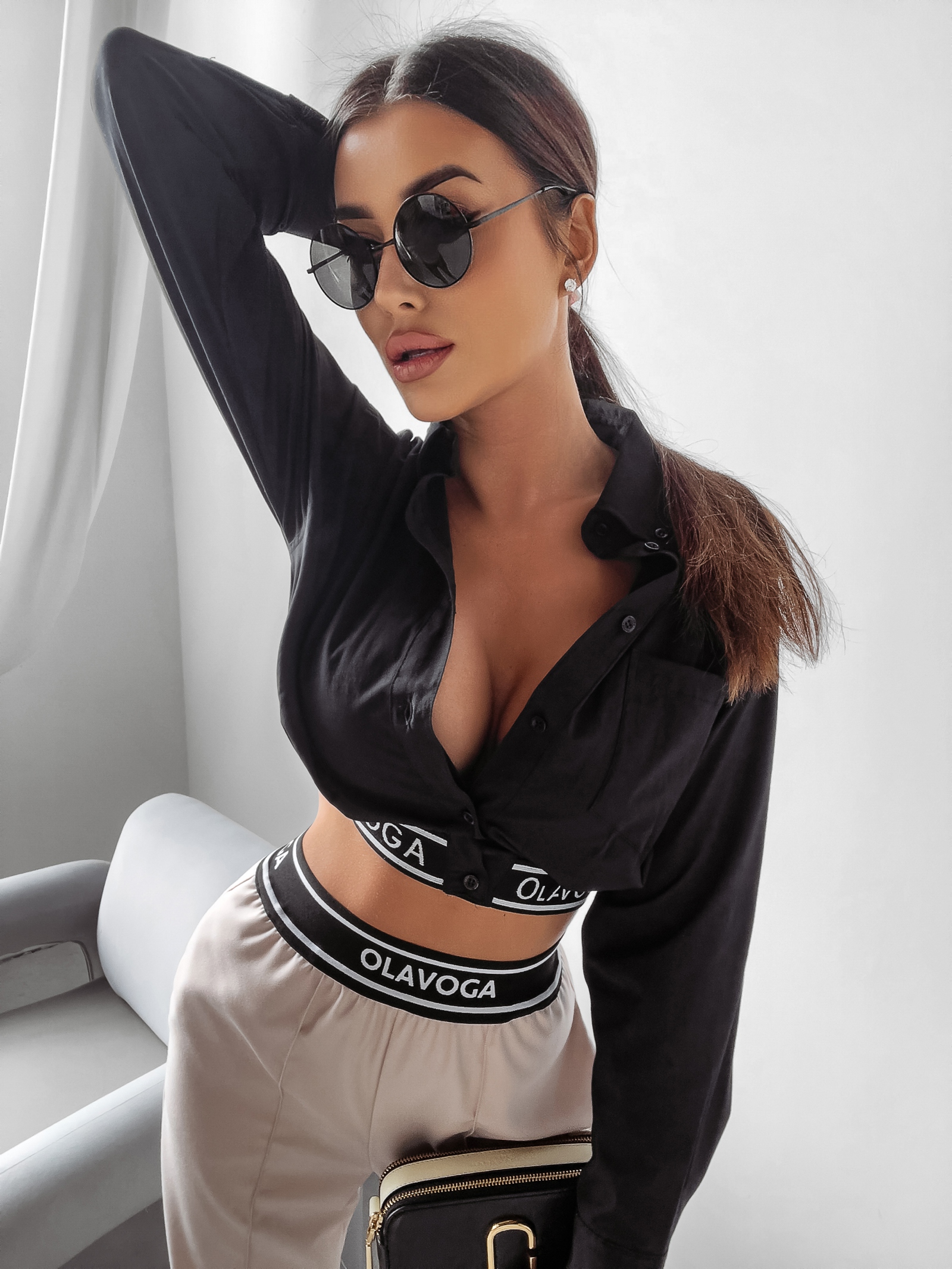 Spodnie eleganckie Vanilla Ola Voga beżowe Spodnie eleganckie Vanilla Ola Voga beżowe