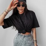 T-shirt klasyczny Asher Ola Voga czarny